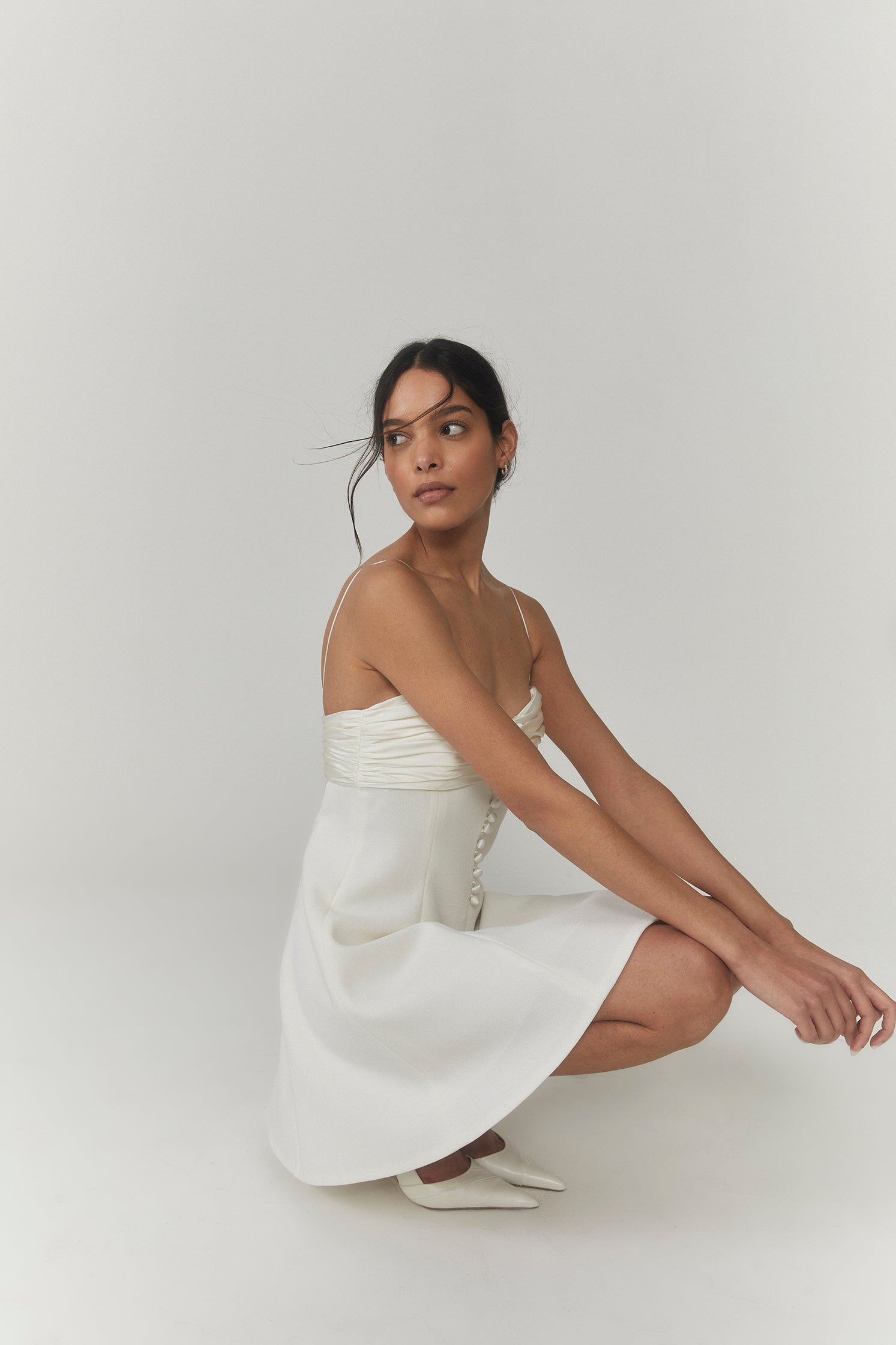 Timeless Slip Dress in Snow White